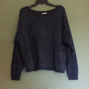 Joie Navy blue glitter sweater women’s size L